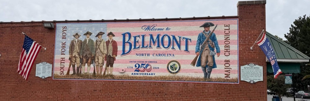 Belmont town sign