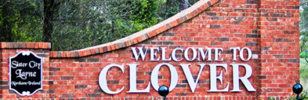 Clover town sign